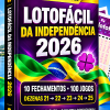 Lotofácil da Independência 2026 Fechamento Especial