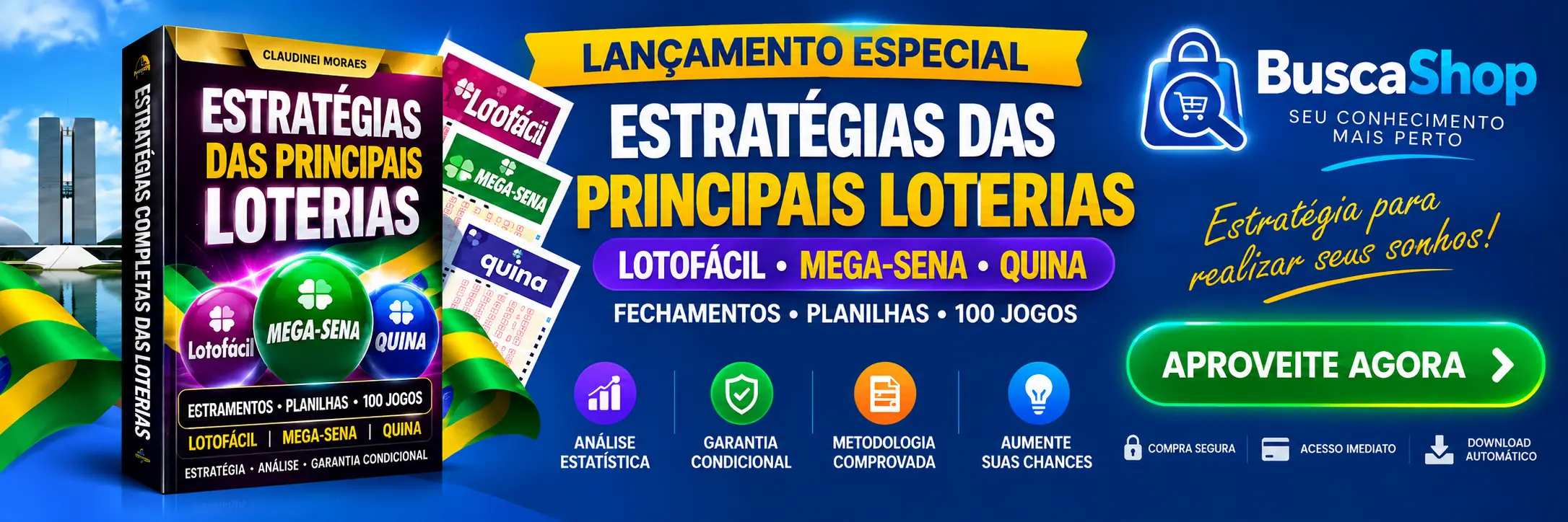Estratégias das principais loterias - BuscaShop